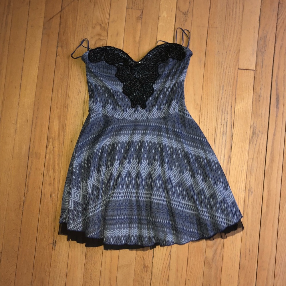 Free People Strapless Mini Dress